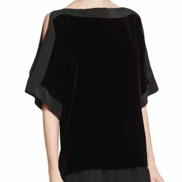 NWT Eileen Fisher Velvet Black Banteau Kimono Top Women's 2x - Picture 10 of 11